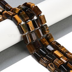 Природных тигровый глаз бисер нитей G-M403-B27-03