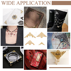 100 шт. 4 стиля железных филигранных соединительных звеньев IFIN-PH0002-32