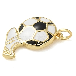 Подвески из латуни с эмалью в стойку&nbsp;KK-K392-18B-03