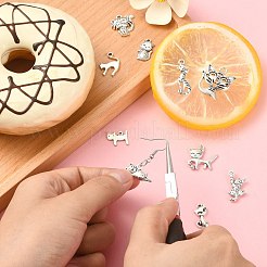 100 шт. 10 стиля подвески из сплава в тибетском стиле TIBEP-CJ0003-17