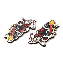 Большие деревянные подвески с рождественским принтом на одно лицо WOOD-D025-42