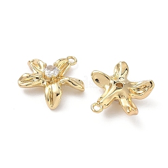 Pendentifs avec zircon cubiques à micro-pavés en laiton&nbsp;KK-L260-10G