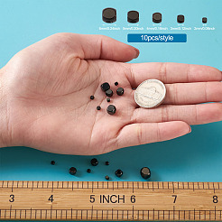 304ステンレススチールビーズ  キューブ  電気泳動黒  2~6x2~6x2~6mm  穴：1.5~3mm  50個/箱&nbsp;STAS-TA0001-09EB