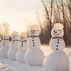 12 шт. мини-соломенная шляпа 4-х стилей DIY-DR0001-66