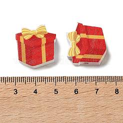 Рождественские тематические деревянные бусины схима WOOD-F018-04