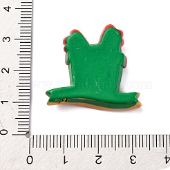 Рождественская серия непрозрачные смоляные кабошоны RESI-Q010-02E