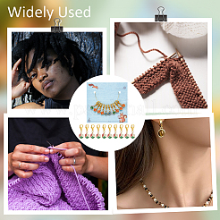 Подвесные маркеры петель из сплава эмали HJEW-AB00601