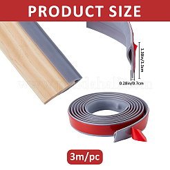 3 m selbstklebende flexible Zierleiste aus PVC&nbsp;DIY-WH0349-556