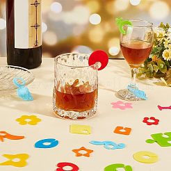 2 комплект из 2-х стильных силиконовых подвесок в виде бокалов DIY-OC0009-96