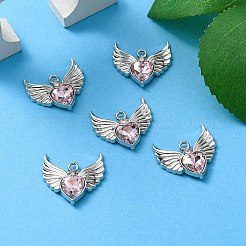 Стеклянные подвески из сплава с покрытием стойки&nbsp;FIND-YW0001-85B