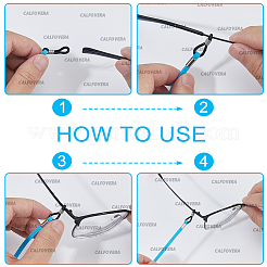 6шт. 6-х цветный ремешок из искусственной замши для очков&nbsp;AJEW-CL0001-48B