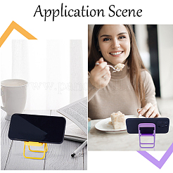 8 шт. 4 цвета симпатичная мини-подставка для мобильного телефона в форме стула&nbsp;AJEW-CP0007-15