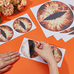 4 пара 2 стилей ПВХ наклейки на фары автомобиля AJEW-HY0002-38C