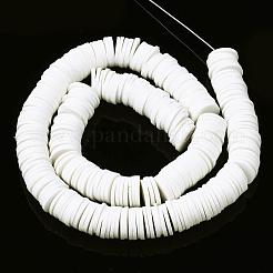 Плоские круглые бусины из глины ручной работы полимерные&nbsp;CLAY-R067-12mm-17