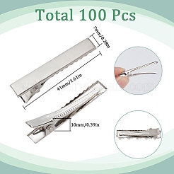 Железные плоские заколки-пеликаны IFIN-SC0001-66A