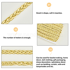 Лента для вязания из полиэстера и металлической пряжи&nbsp;OCOR-WH0068-10B