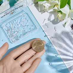 10 пара 925 плоских сережек-гвоздиков из стерлингового серебра&nbsp;STER-BBC0009-02