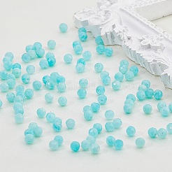 Набор для самостоятельного изготовления браслета из круглых бусин из натурального амазонита&nbsp;G-FI0001-13