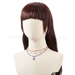 Набор ожерелий из бисера с имитацией стеклянных семян NJEW-JN04013