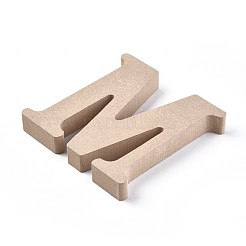 Carta de rodajas de madera sin terminar&nbsp;DIY-WH0162-62M