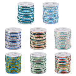 8 рулон двухцветного сегментно окрашенного нейлонового металлического шнура&nbsp;NWIR-TA0001-33