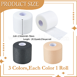 3 рулон двухцветной губчатой пленки для амортизации теннисных ракеток&nbsp;OCOR-GF0005-76