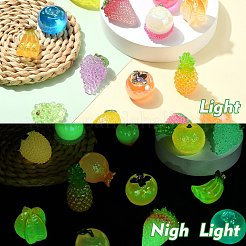 15шт 15 стиля светящийся фруктовый смоляной декор&nbsp;CRES-CJ0001-80