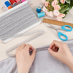 Ажурная гофрированная кружевная лента&nbsp;OCOR-WH0080-66B-01