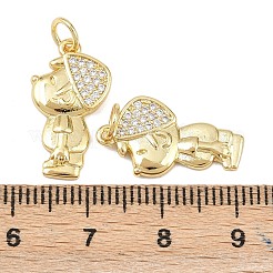Ciondoli di zirconi in ottone&nbsp;KK-L251-40G-01