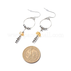 Кольцо с драгоценными камнями и серьги с кисточками EJEW-JE05052