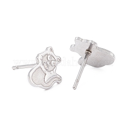 Ohrsteckerfassungen aus Edelstahl 304 für Emaille&nbsp;LS-STAS-F274-01P