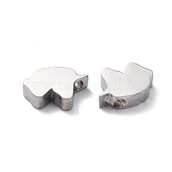 変色しにくい304ステンレススチールチャーム  馬の頭  ステンレス鋼色  10.5x8.5x3mm  穴：1.6mm&nbsp;STAS-F271-16P
