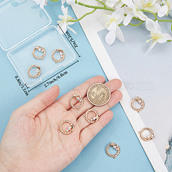 10шт латунные подвески с микропаве и кубическим цирконием ZIRC-BBC0002-31