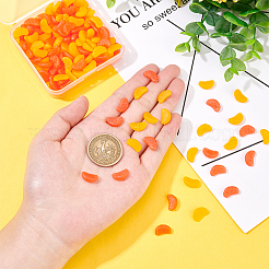 200 pieza de segmentos de PVC naranja de 2 colores&nbsp;DJEW-OC0001-22