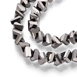 Стеклянные бусины с гальваническим покрытием  GLAA-N024-4mm-03