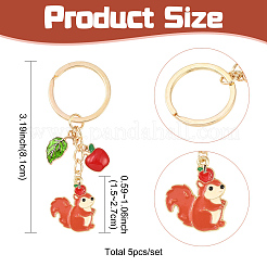 5 шт. брелки из эмалированного сплава&nbsp;KEYC-YW00246