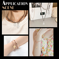 24 шт. 6 подвески из нержавеющей стали 201 с лазерной резкой&nbsp;STAS-DC0008-58