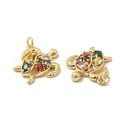 Подвески из экологически чистой латуни с микропаве из кубического циркония&nbsp;KK-A177-13G