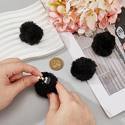 4 шт. пряжки для обуви в виде помпона из шерсти&nbsp;HJEW-WH00196