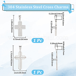 2 шт. 2 стиля подвески из нержавеющей стали 304&nbsp;STAS-BBC0007-71