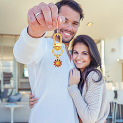 24шт 6 цвета сплава эмали кулон украшения HJEW-GO00009