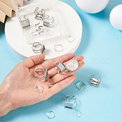 1 коробка с 9 кольцами для манжет из нержавеющей стали 304 DIY-PJ0001-11