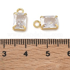Ciondoli in ottone zirconi chiari micro pavé&nbsp;CU-CBAD360-11G-02