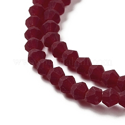 Имитировать нити бус из матового стекла из австрийского хрусталя&nbsp;LS-EGLA-A039-T2mm-MD27