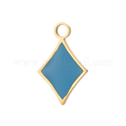 304 Edelstahl-Emaille-Anhänger&nbsp;STAS-OY013-59G