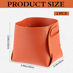 2 шт. Пластина для украшений из искусственной кожи AJEW-CN0002-74A