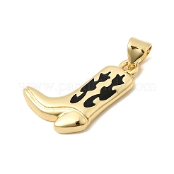 Pendentifs d'émail en laiton &nbsp;KK-H267-117G-01