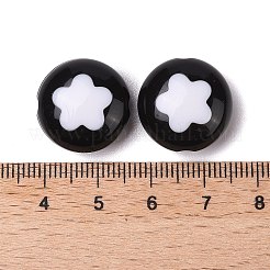 Двухцветные акриловые бусины OACR-U003-11