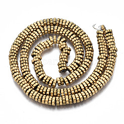 Гальванизировать немагнитных синтетический гематит бисер пряди G-T114-94G