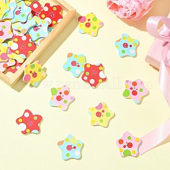 4-луночное деревянные пуговицы&nbsp;WOOD-CJC0816-002B